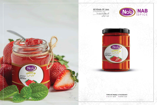 Nab Spice Strawberry Jam – Premium Fruit Jam | Sweet, Fresh & Homemade Flavor