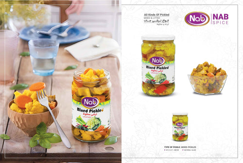 Nab Spice Mixed Pickles – Crunchy, Flavorful Middle Eastern Torshi | Premium Mixed Vegetables Pickled