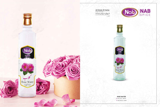 Nab Spice Rose Water (عرق گلاب) – Premium Floral Distillate | Aromatic, Calming & Traditional