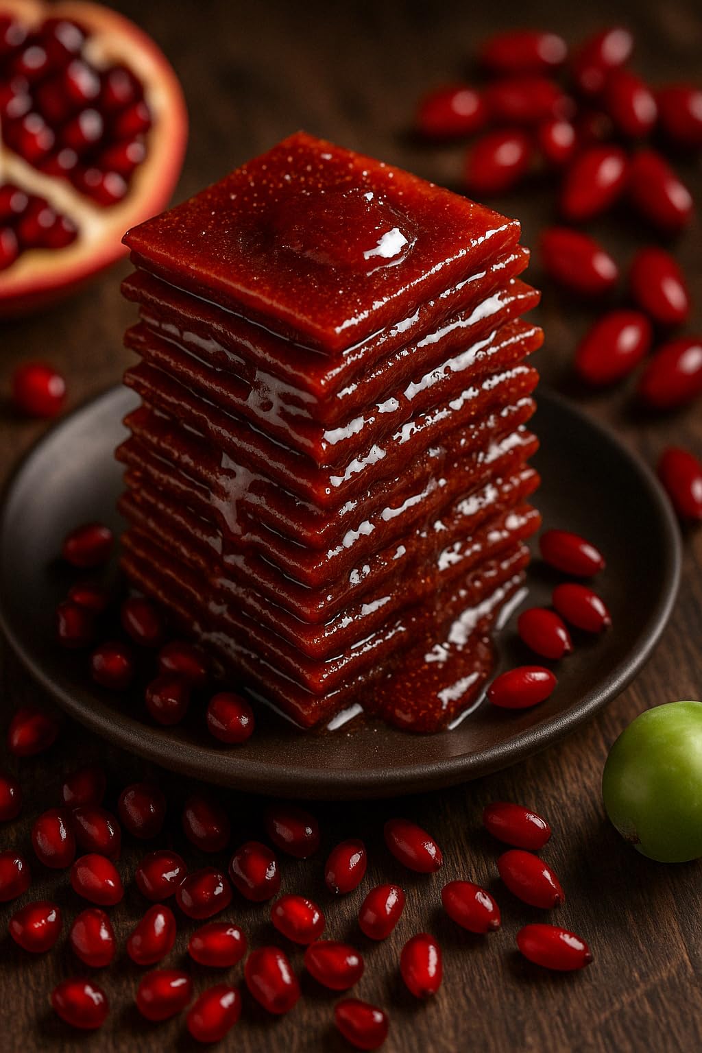 Premium Persian Lavashak - authentic Sour Fruit Leather - 4 Pack (90g Each) - Natural, No preservatives