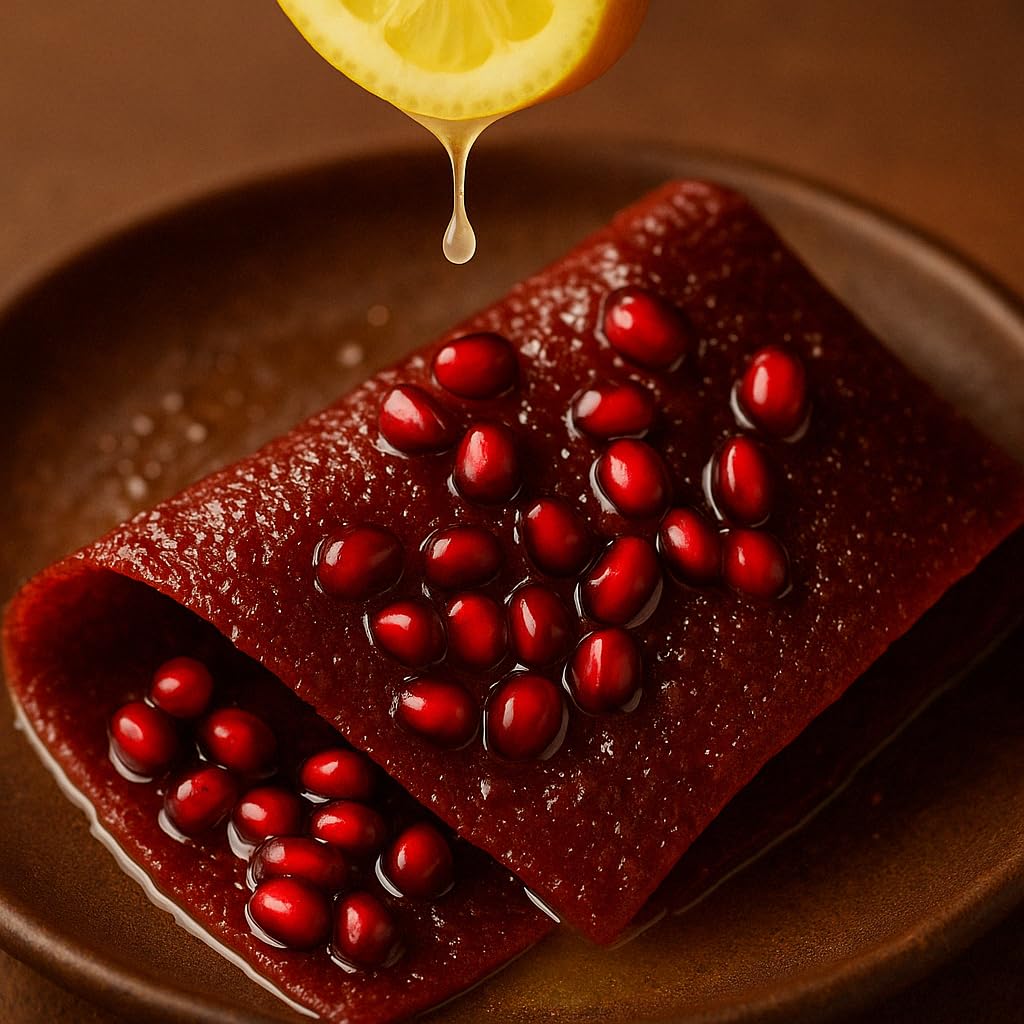 Premium Persian Lavashak - authentic Sour Fruit Leather - 4 Pack (90g Each) - Natural, No preservatives